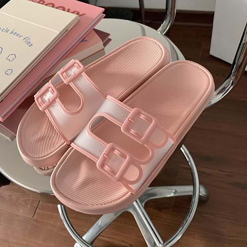 Cute Girl Heart Sandals and Slippers Student Home Fashion Non-slip Indoor Outdoor Sandals and Slippers Female Summer