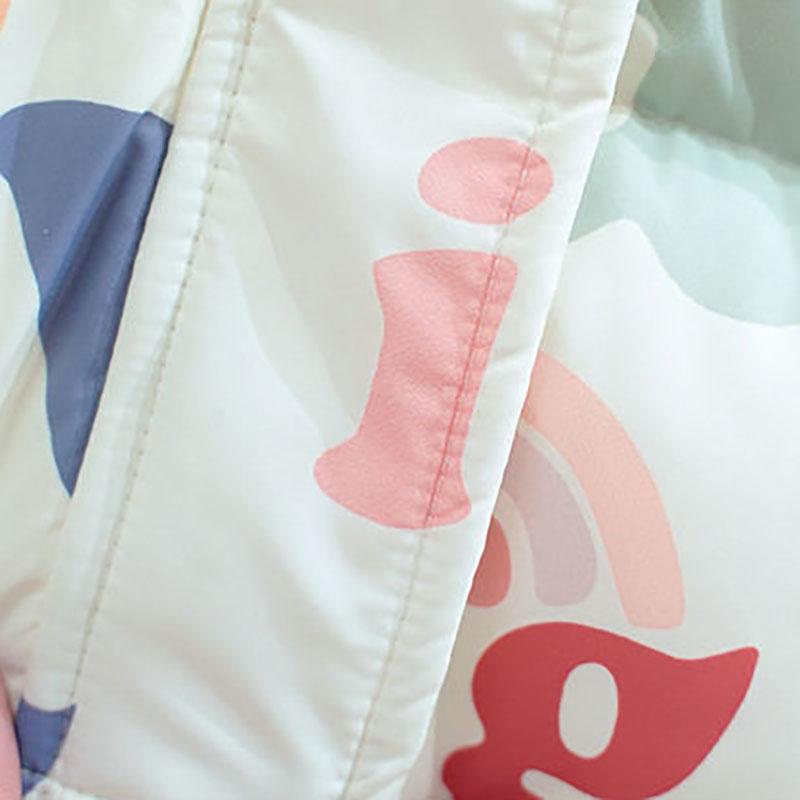 White Duck Down Children's Down Jacket Mid-length Girl Children's Jacket Winter