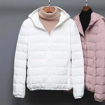 Autumn and Winter Women's Short High-end Seamless Lightweight Down Jacket