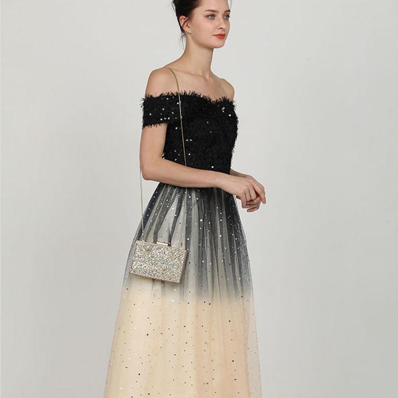 Elegance Luxury Women's Clutch Bag Shoulder Bag Ladies Smooth Box Bag Wedding Evening Banquet Bridal Rhinestones 2 belts