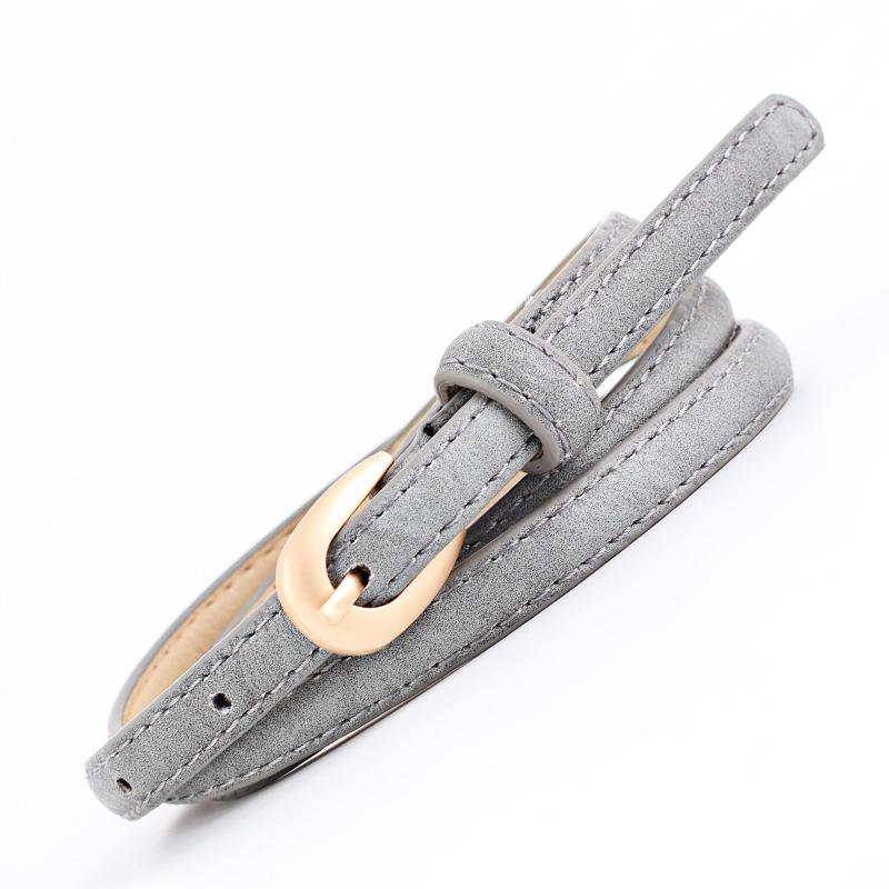 Fashion Decorative Thin Belts Ladies Pu Casual Decorative Denim Pin Buckle Belts