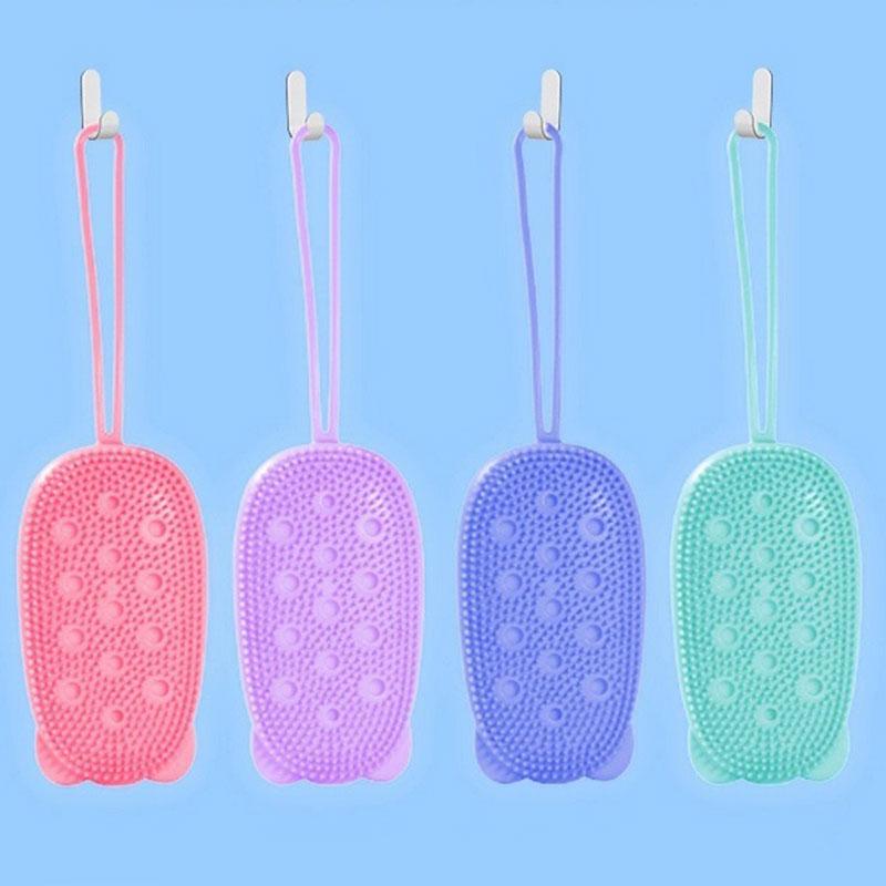 Multifunctional Cleaning Tools Massage Brush Body Scrubber Shower Brush Silicone