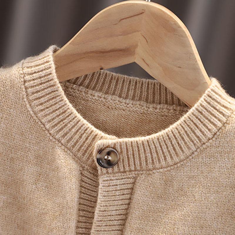 Three-piece Suit Boys and Girls Korean Sweater Vest Suit Spring and Autumn Loose Suit Shirt Trousers Sets Casual Suit