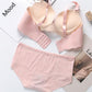 Women Seamless Bra and Panty Set Wireless Female Sexy Bralette Underwear Lingerie Plus Size