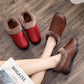Winter Leather Women's Cotton Shoes Plus Fleece Warm Cotton Shoes Casual Non-slip Mother Shoes