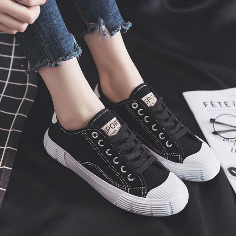All-match Small White Shoes Women's Canvas Shoes Student Harajuku Cloth Shoes