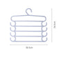 Household 5-layer Pants Rack Scarf Rack Multifunctional Closet Storage Rack Towel Rack Silk Scarf Tie Hanger Hanger Drying Rack Family Organizer