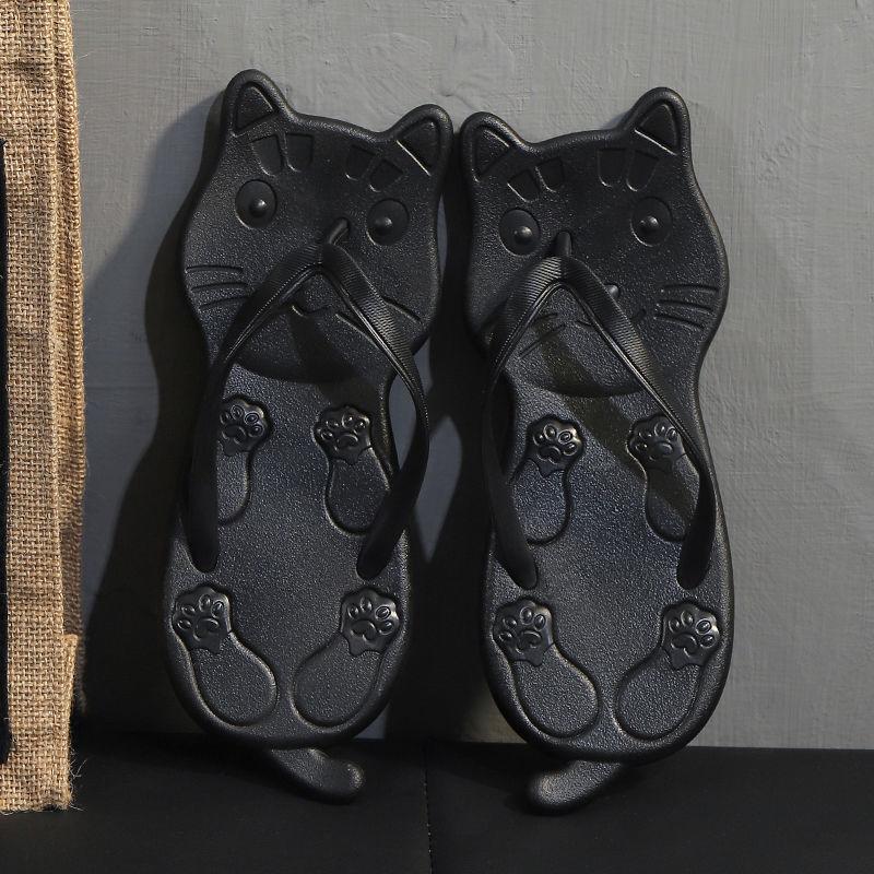 Flip-flops Female Summer Wear Fashion Non-slip Net Celebrity Ins Clip Foot Splint Clip Toe Bathroom Beach Sandals and Slippers