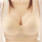 Japanese and Korean Characteristics Large Size Thin Section Comfortable Breast Adjustment Underwear Breathable No Steel Ring Comfortable Ladies Bra