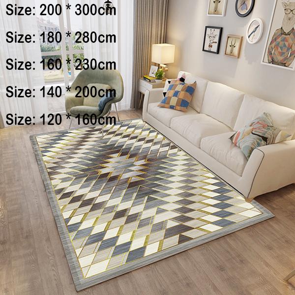 Living room carpet sofa coffee table pad room full bedside home carpet 3D European style carpet
