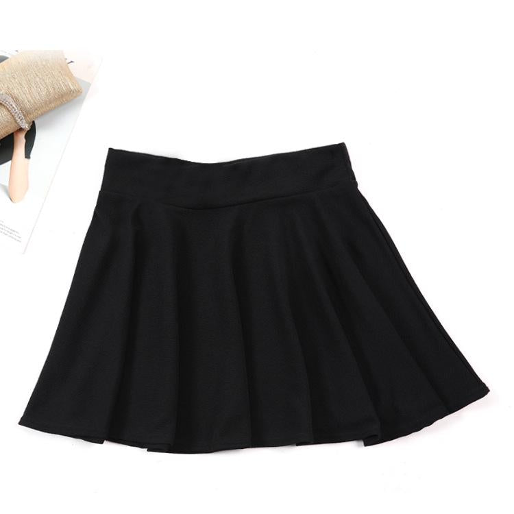 WTEMPO Skirt Colorful Solid Color Short Pleated Women Mini Sale Clothes Skirt Summer Anti Emptied