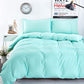 4pcs/set Solid Color Bedding Set Duvet Cover Bedding Sheet Pillowcase 4 Pieces Set