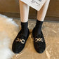 Women Winter Warm Faux Fur Flat Shoes Casual Fuzzy Loafers Ladies Slip on Plush Shoes Large Size 35-43