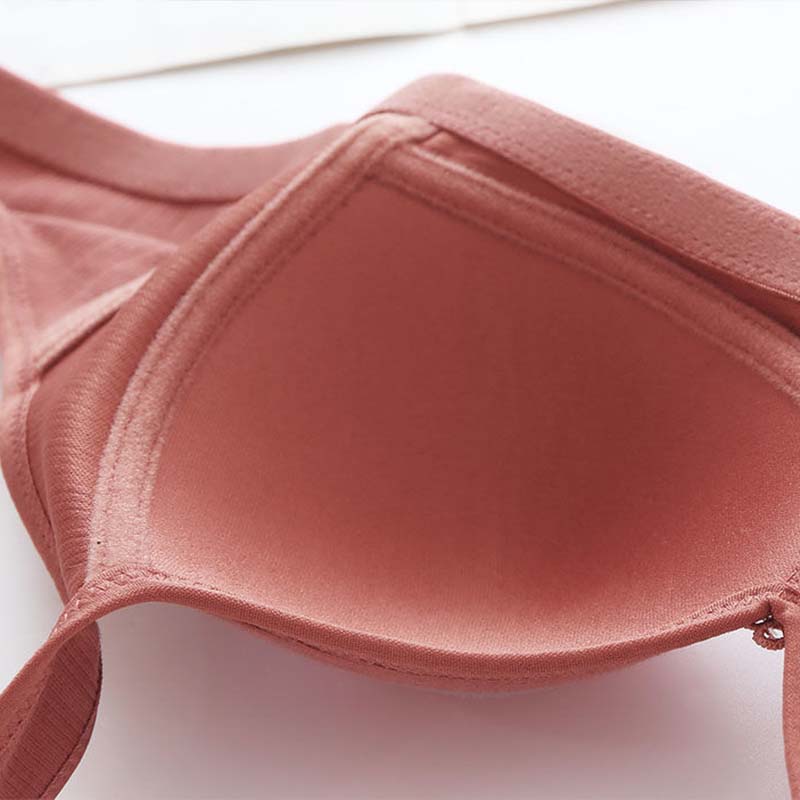 Large Size No Steel Ring Bra Breathable Fashion Jacquard Comfortable Thin Section Gathering Beautiful Back Underwear Ladies Bra