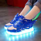 Children's Flash Shoes USB Charging and Cotton Luminous Children's Shoes Men's and Women's Luminous Fluorescent Shoes Baby Colorful Light Shoes