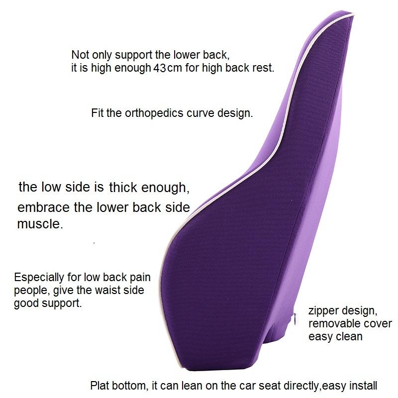 Car Lumbar Pillow Seat Support Lumbar Pillow Memory Foam Pillow Lumbar Protection Tool