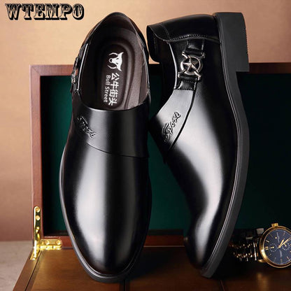 Leather Shoes Men's Business Dress Casual Men's Leather Shoes England Set Foot Driving Shoes