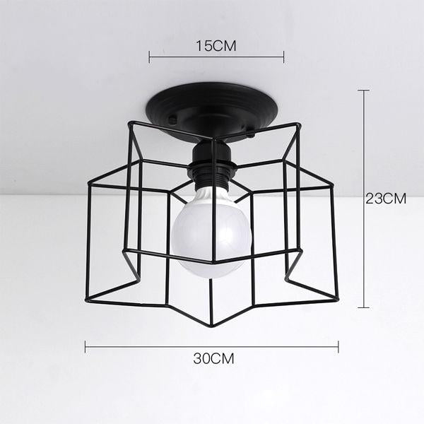 Retro Industrial Iron Chandelier Hanging Lights LED Pendant Lamps Living Room Bedroom Restaurant