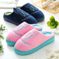 Winter's Cotton Slippers for Men and Women with Bag and Winter Home Warm Indoor Non-slip Fur Slippers