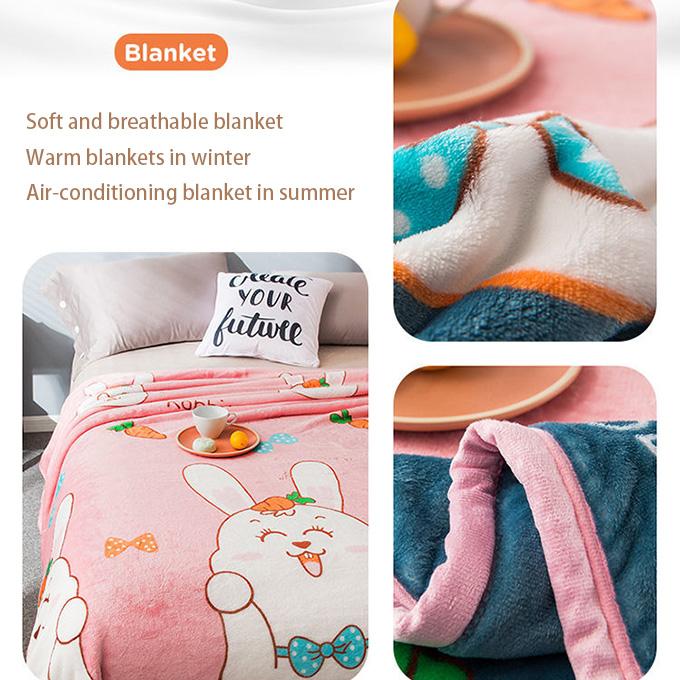 Winter Bed Blanket, Coral Fleece Embossed Sofa Blanket, Double-sided Plus Fleece Warmth, Breathable Blanket, Bed Sheet, Nap Blanket