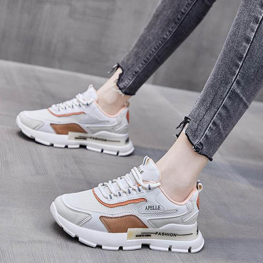 Sneakers Comfort Summer Breathable Rhinestones Solid Slip  Walking Shoes Sports Casual Vulcanized Shoes