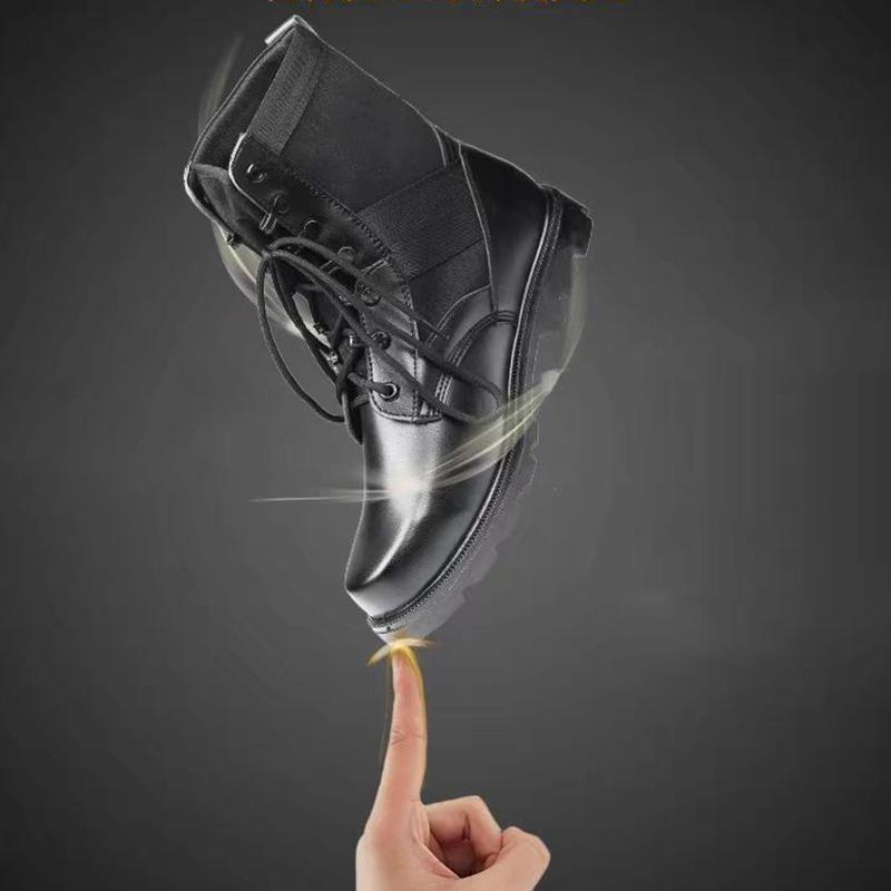 Men's Autumn and Winter Ultralight and Breathable Combat Boots High-top Martin Boots Men's Tooling Leather Boots Combat Training Boots