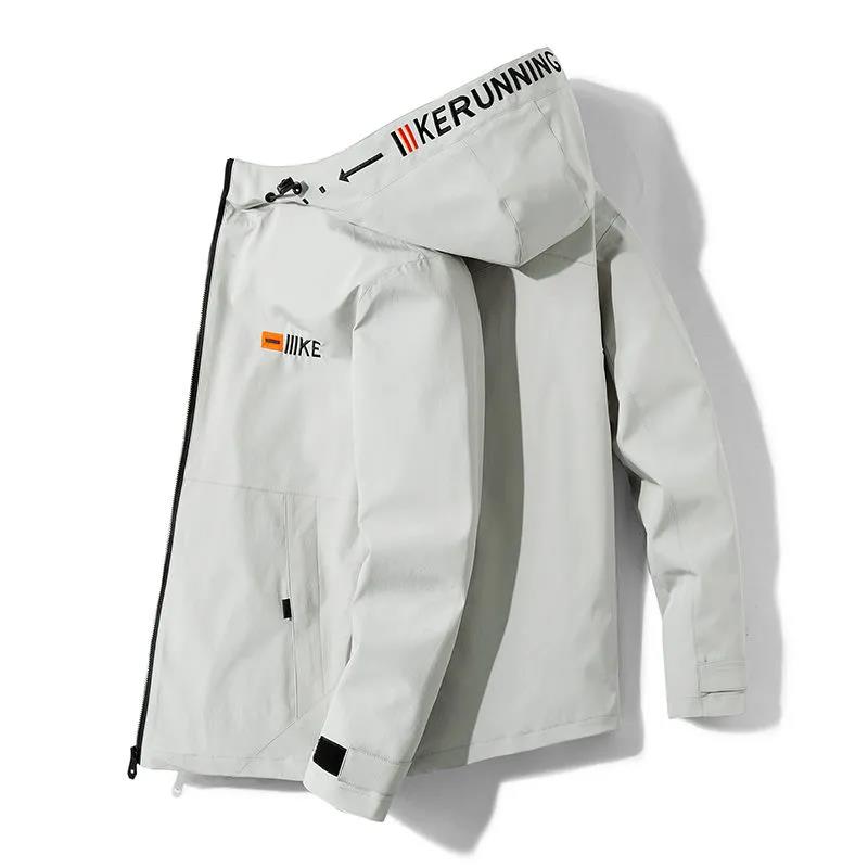 Spring Regular Workwear Men Boutique Jacket Casual Loose Hooded Coat Trendy Top Comfortable Windbreaker