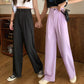 Women Elegant High Waist Wide Leg Pants 2022 Spring Aummer Casual Straight Suits Pant Female Loose Long Trousers Plus Size 4XL