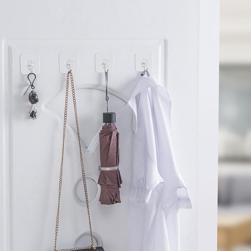 10/20Pcs Transparent Strong Self Adhesive Door Wall Hangers Hooks Suction Heavy Load Rack Cup Sucker for Kitchen Bathroom