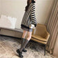 Thick High Neck Vertical Striped Sweater Women's Pullover Fall Winter Loose Casual Fashion Jacket Women