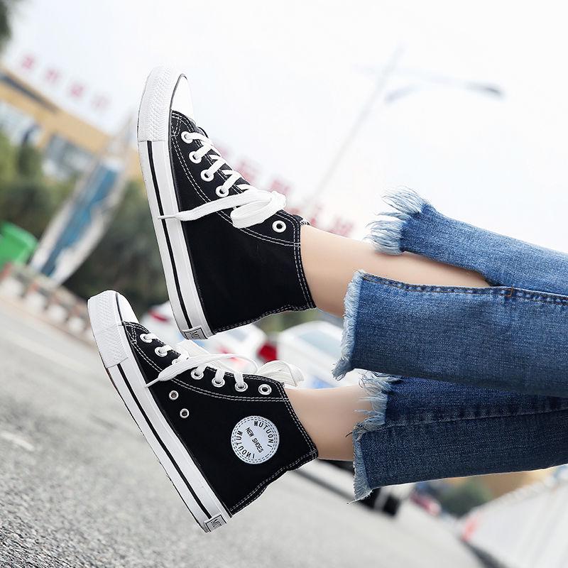 Summer Autumn Women Canvas Shoes Casual Flat Female Cloth Shoes Street Style Ulzzang White Shoe