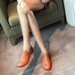 Casual Single Shoes Women Korean Fashion Peas Shoes Women All-match Square Toe Flat Mother Shoes