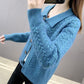 Autumn and Winter Solid Color Cardigan Jacket Knitted Loose Long-sleeved Tops Fashion Simple Women's Sweater