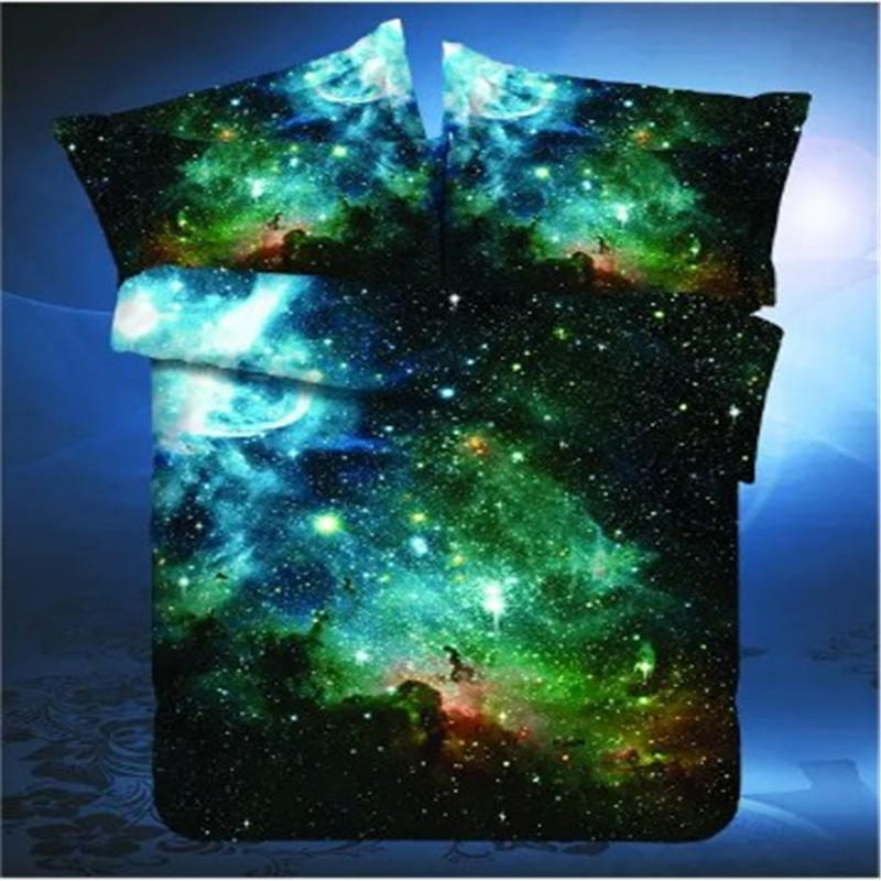 WTEMPO Starry Sky 3d Oil Painting 3/4pcs Bedding Sets Queen Size Bedding Set Comforter Cover