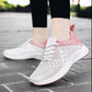 Women's Sports Shoes Spring and Autumn Women's Flat Shoes Casual Women's Vulcanized Lightweight Mesh Breathable Women's Running Shoes