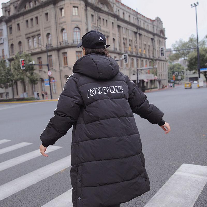 Korean Winter Coat Women's Mid-length Over-the-knee Cotton-padded Jacket Loose Cotton-padded Clothes Tide Ins