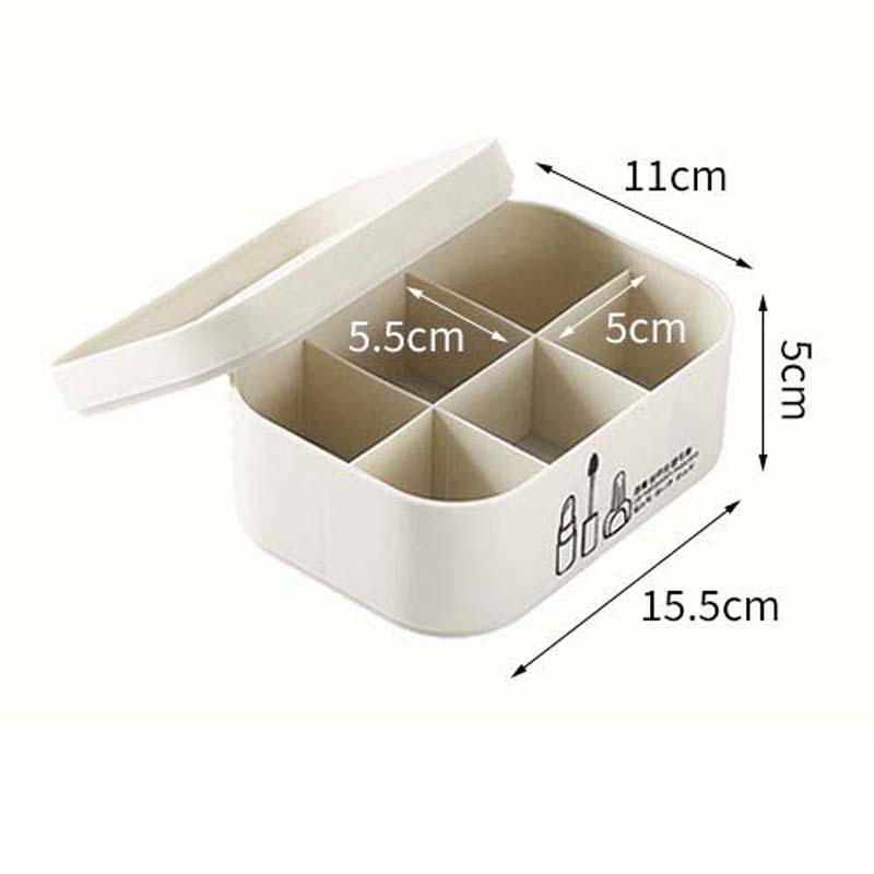 Surrural Storage Box Desktop Plastic Box Bathroom Cosmetics Finishing Box Kitchen Storage Box Snack Storage Basket