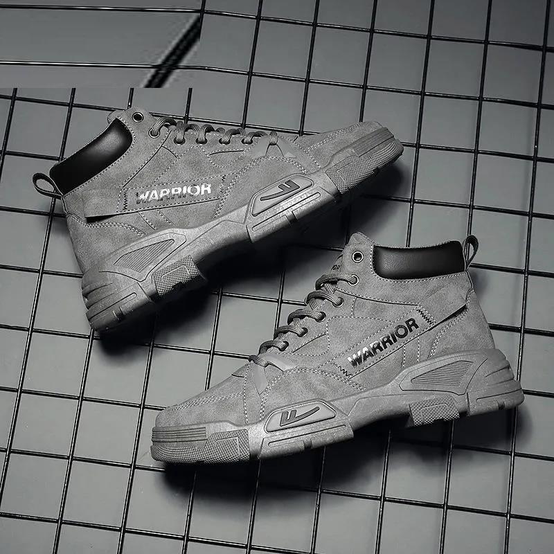 Men's Shoes Martin Boots Men's Autumn Men's High-top Tooling Boots Labor Insurance Shoes Men's Work Shoes