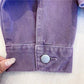 Purple Denim Jacket Women's Spring and Autumn Casual All-match Big Pocket Short Jacket Top