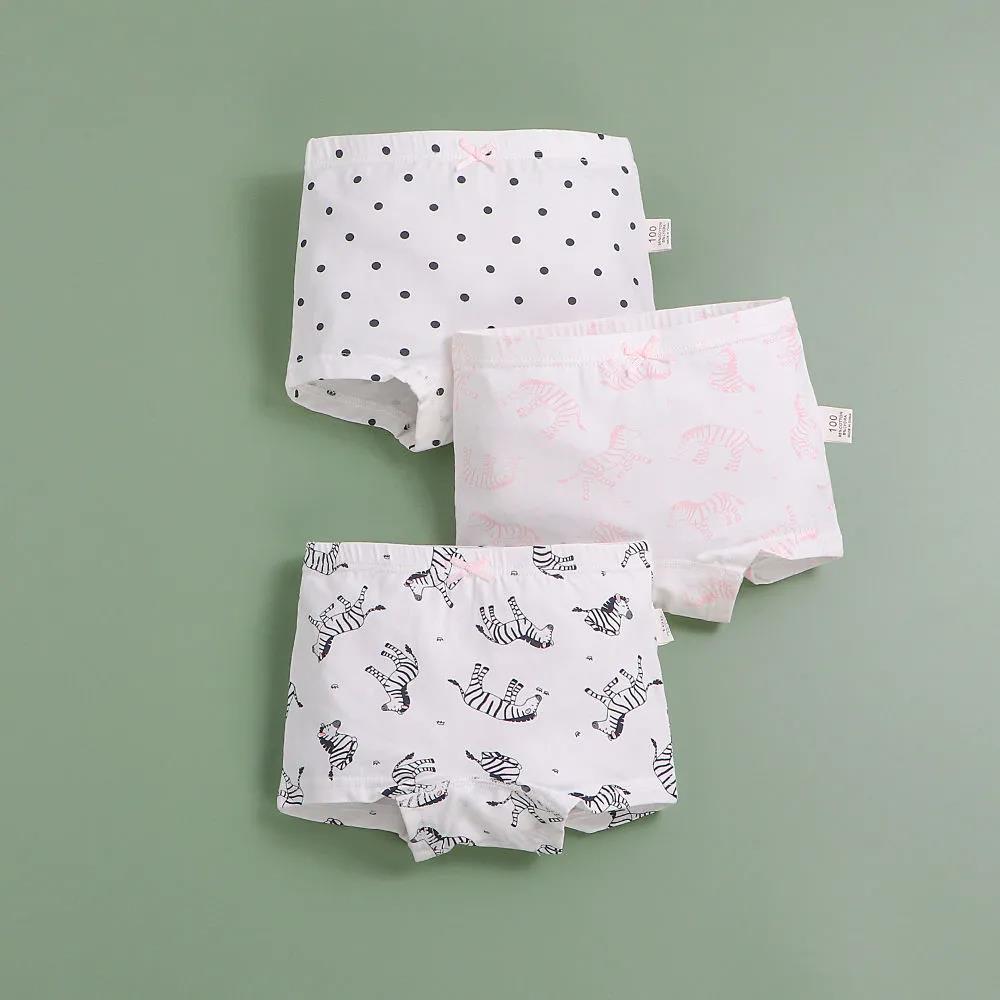 3 Pcs/Lot Cotton Girls Briefs Children's Underwear Triangle Panties Kids Underpants 2-14Years
