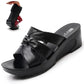 Summer Flip Flops Women Slippers Bow Platform Sandals Women Thick Bottom Wedges Slippers Casual Shoes