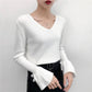 Flare Sleeve Sweaters and Pullovers Autumn Winter Knitted Sweater Women Fashion Korean Style Female
