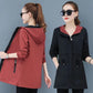 Reversible Mid-length Spring and Autumn Coat Women's Large Size Loose Jacket All-match Raincoat