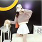 Autumn  Women Fashion Sweater Casual Knitting Sweater  Round Neck Pullovers Loose Casual Long Sleeve Sweater