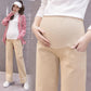 Maternity Trousers Cotton Casual Trousers Autumn Clothes Stretchy Belly Lift Loose Maternity Wide-leg Pants