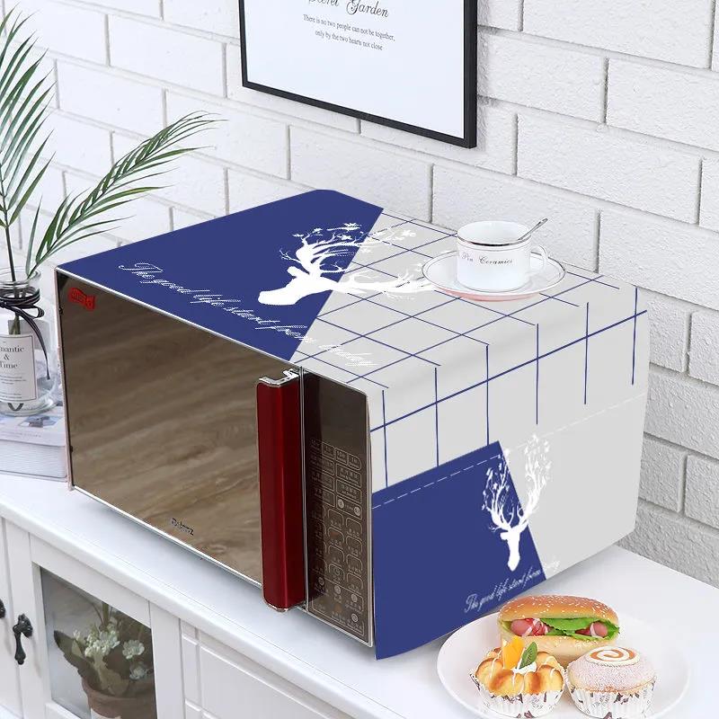 35*100cm Microwave Oven Cover Dust Cover Cloth Cover Oil Cover Cloth Oven Cover Three Sides All-inclusive