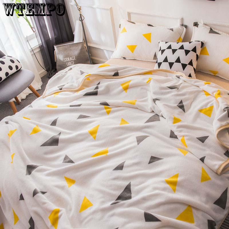 1pc Coral Fleece Blanket Flannel Blanket Blanket Thickening Student Single Bed Single Air-conditioned Towel Quilt