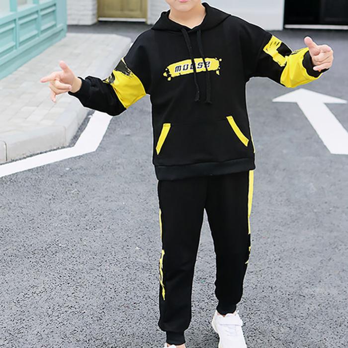 Spring Autumn Kids Clothes Boys Clothing Set Sports Suit Boys Hooded Jacket and Pants