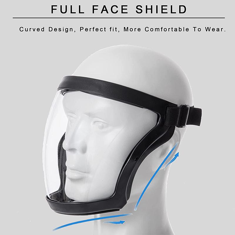 Full Face Protective Cover Kitchen Transparent Protective Cover Household Oil Splash-Proof Eye Facial Care