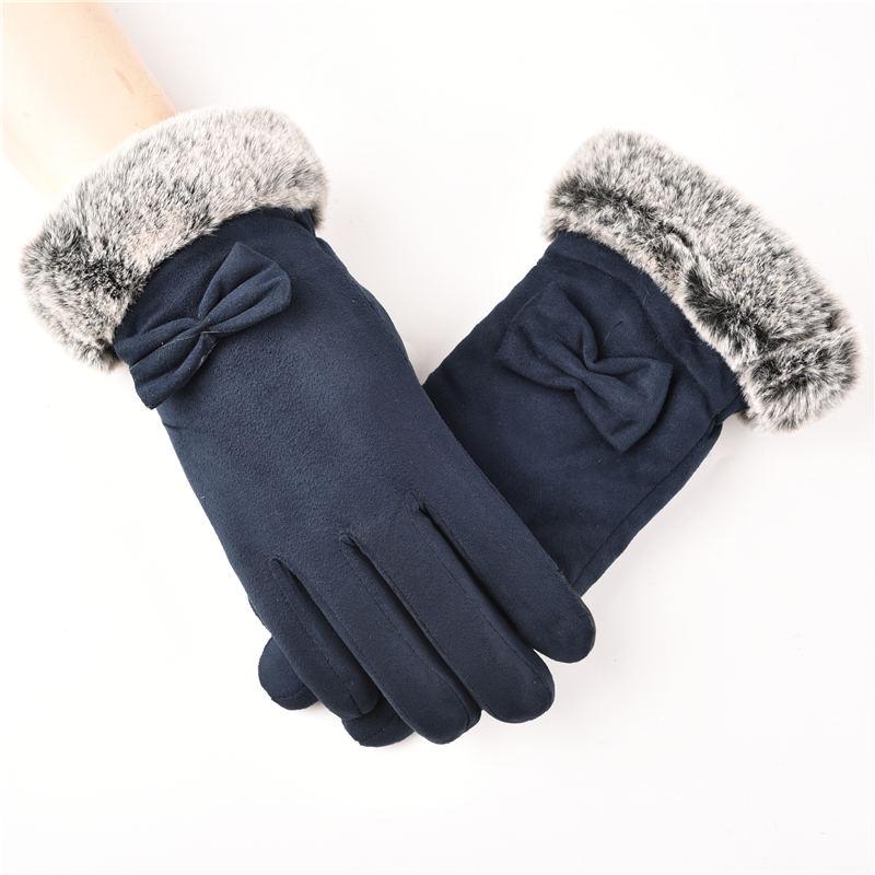 Warm gloves Thick gloves Woman fashion gloves Plush Cotton gloves Windproof gloves Winter
